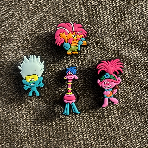 Trolls Shoes - New! Trolls 4 Pack Croc/Shoe Charms